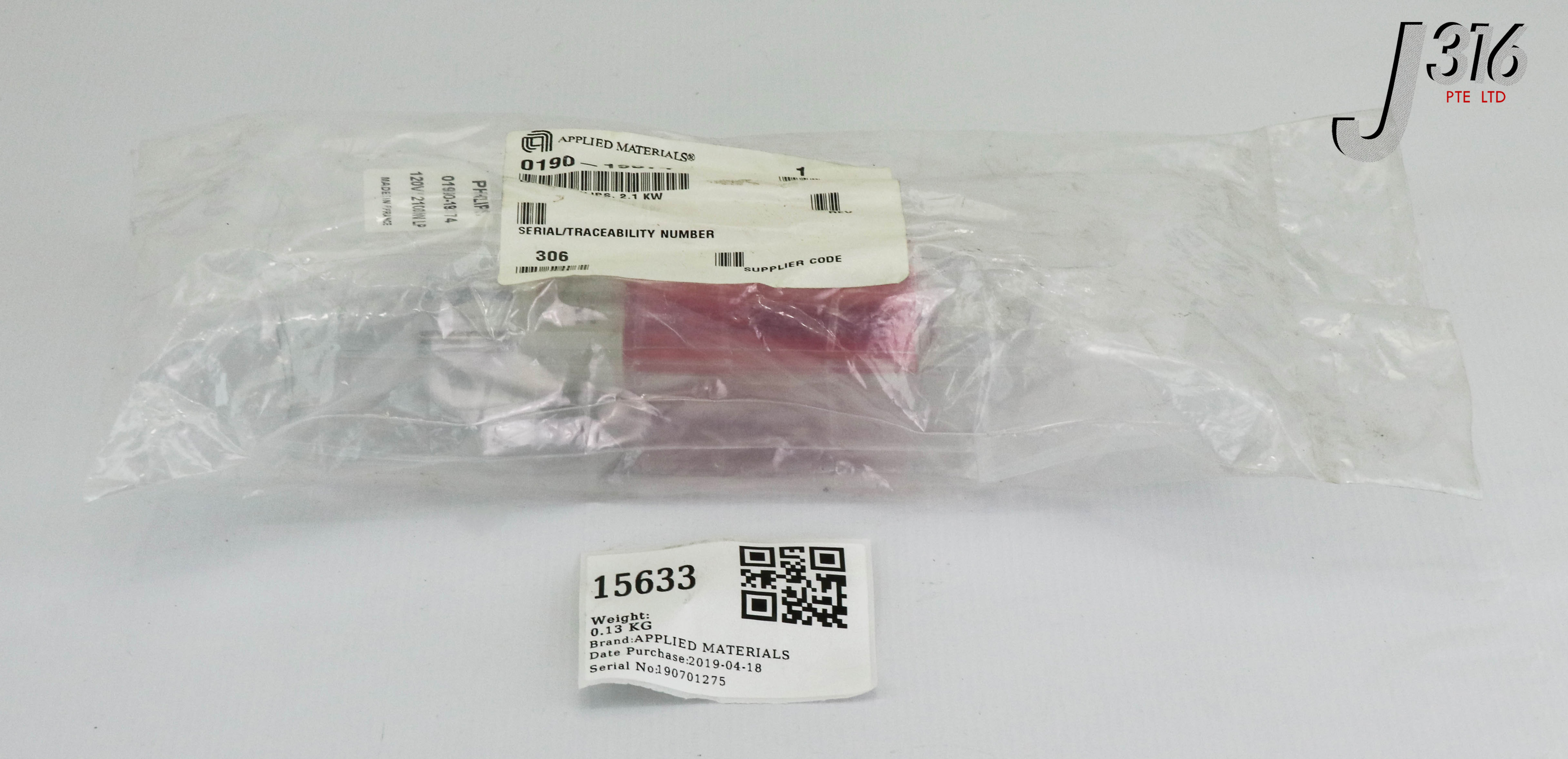 15633 APPLIED MATERIALS LAMP,PHILIPS,2.1KW,120V 2100W LP (NEW